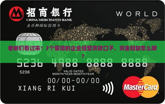 企业经营贷款口子