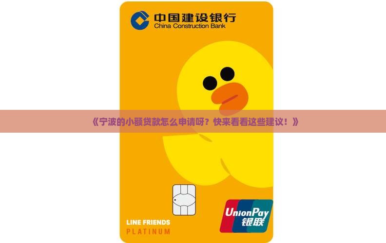 宁波如何申请小额贷款