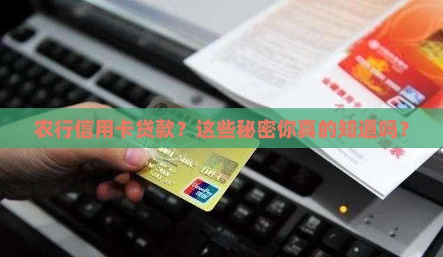 农行信用卡贷款有哪些