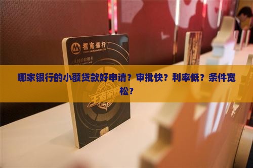 哪家银行可小额贷款好批