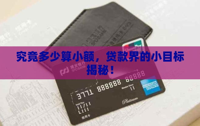 小额贷款是多少之内