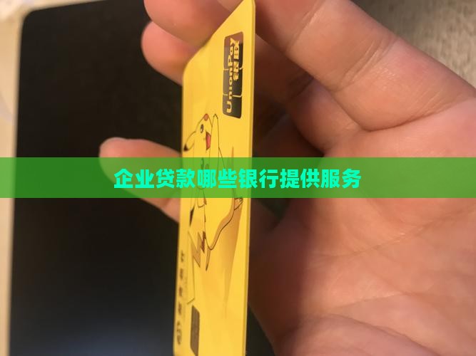 企业个人贷款有哪些银行