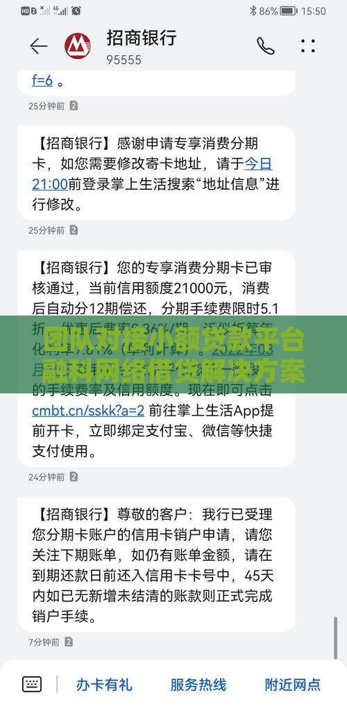 团队对接小额贷款平台