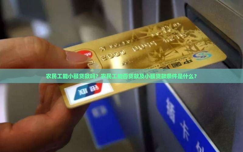 农民工能小额贷款吗