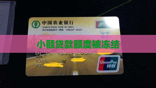 小额贷款额度被冻结