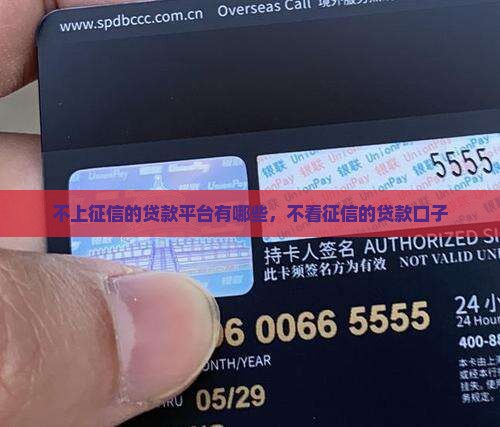 2017不上征信的贷款口子