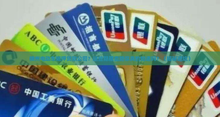 横州电动车抵押贷款公司