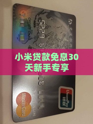 小米新手30天免息贷款