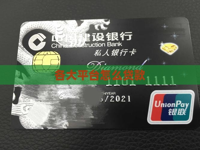 各大平台怎么贷款