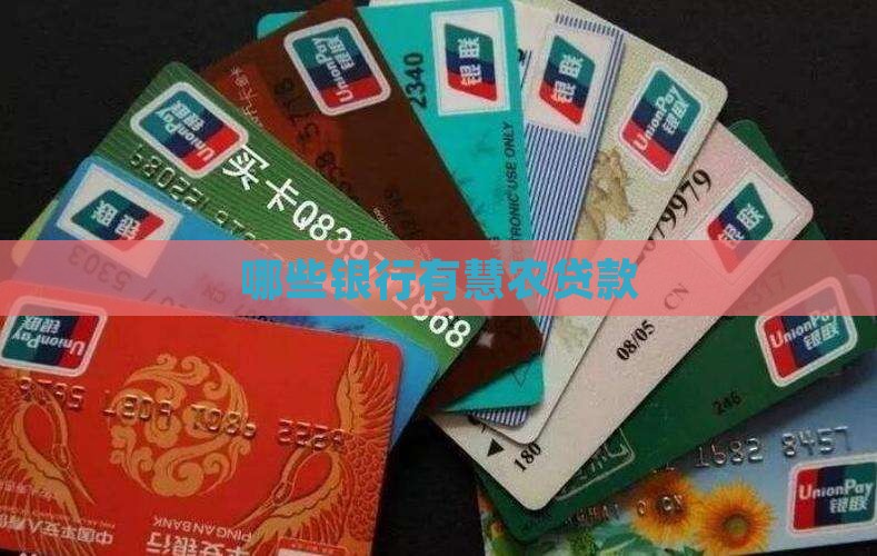 哪些银行有慧农贷款