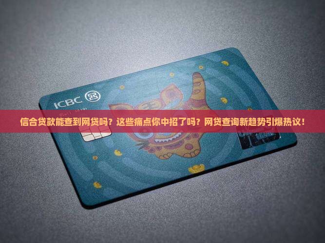信合贷款能查到网贷吗