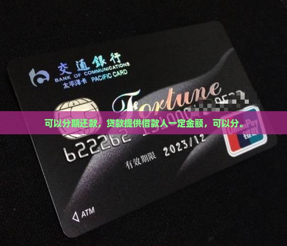 可以分期还款有贷款
