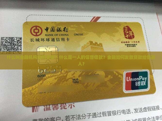 什么叫金融机构信用贷款