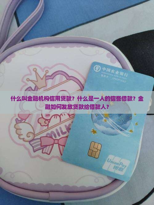 什么叫金融机构信用贷款