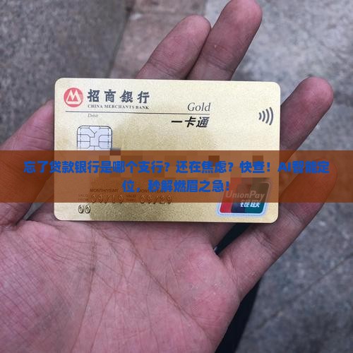 忘了贷款银行是哪个支行