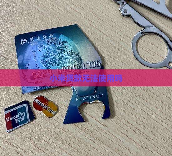 小米贷款不能使用吗