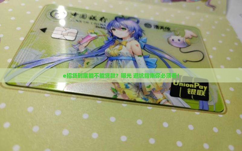 e招贷不能用于贷款吗