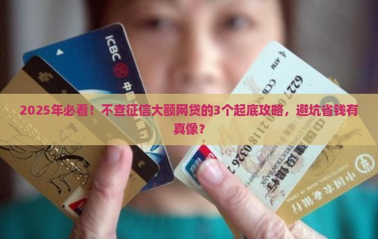 不查征信的大额网贷款