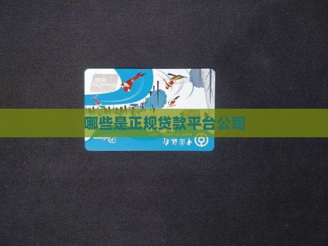 什么是正规贷款软件公司