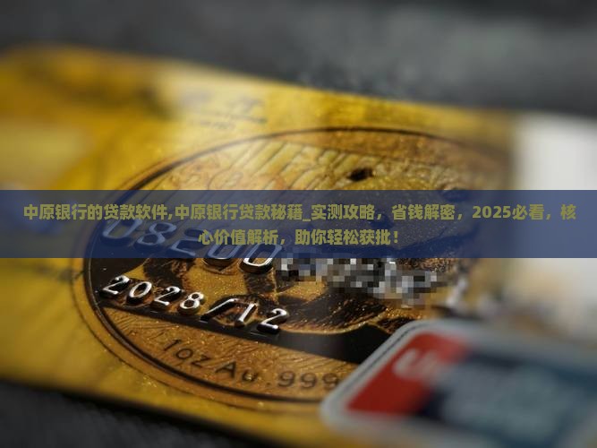 中原银行的贷款软件