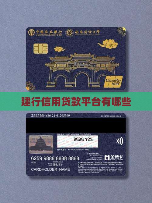 建行有几个信用贷款平台