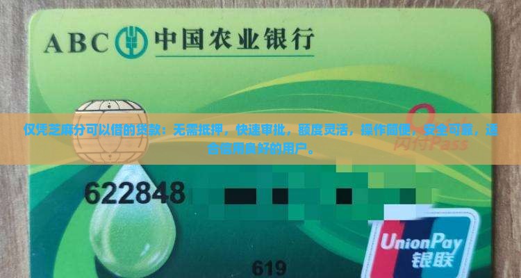 仅凭芝麻分可以借的贷款