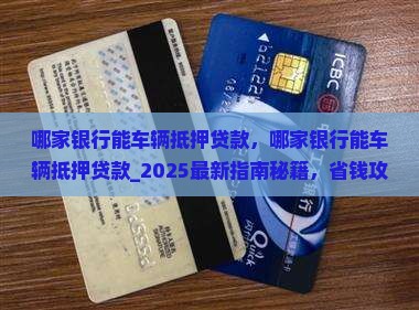哪家银行能车辆抵押贷款