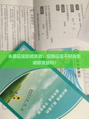 夫妻征信影响贷款