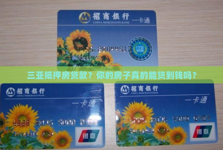 三亚抵押房贷款