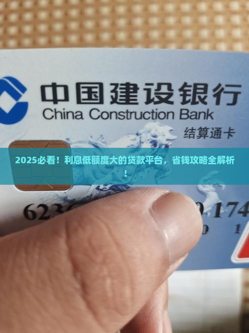 利息低额度大的贷款平台