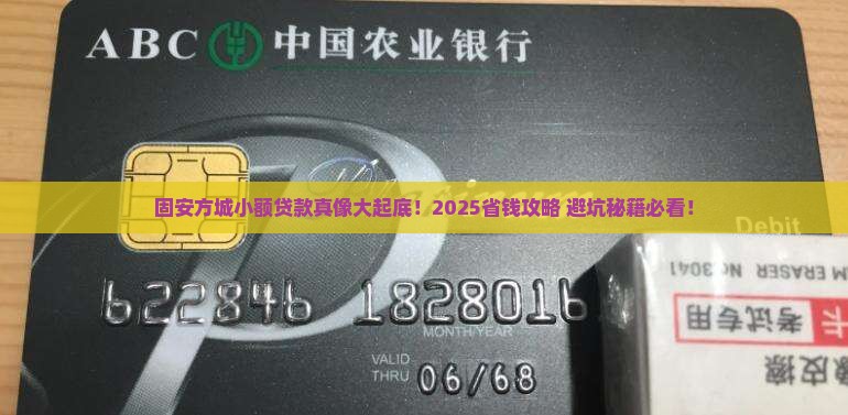 固安方城小额贷款