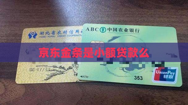 京东金条是小额贷款么