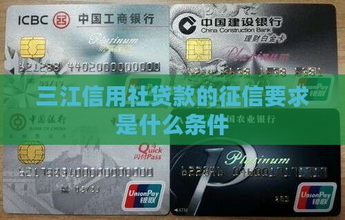 三江信用社贷款的征信要求是什么条件