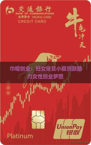 巾帼扶贫小额贷款