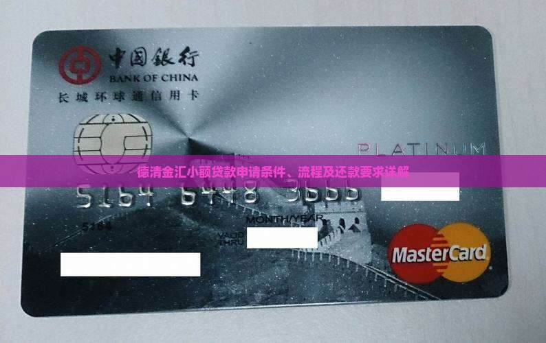 德清金汇小额贷款要求