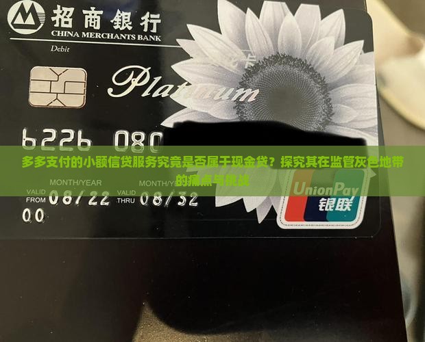 多多支付属于小额贷款吗