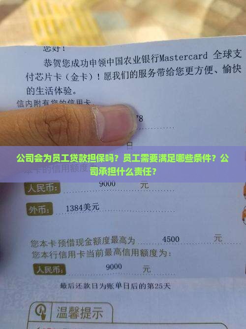 公司会为员工贷款担保