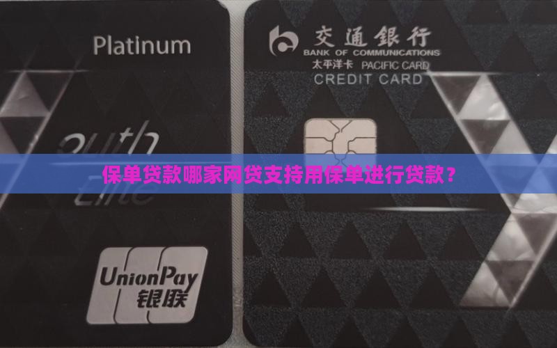 哪个网贷能用保单贷款