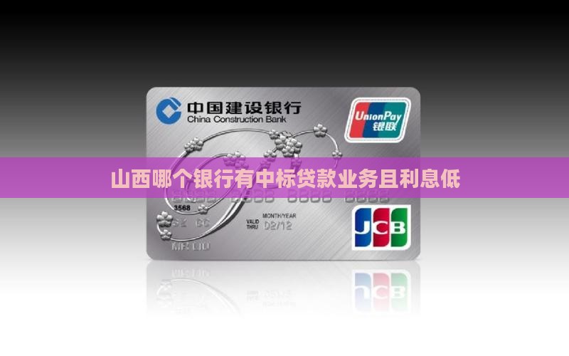 山西哪个银行有中标贷款