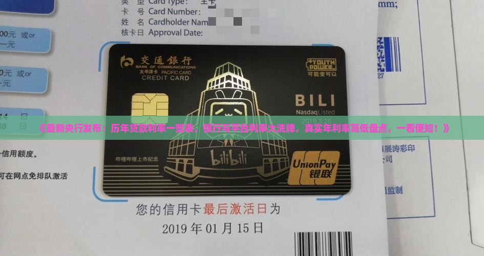 各种贷款平台贷款利率