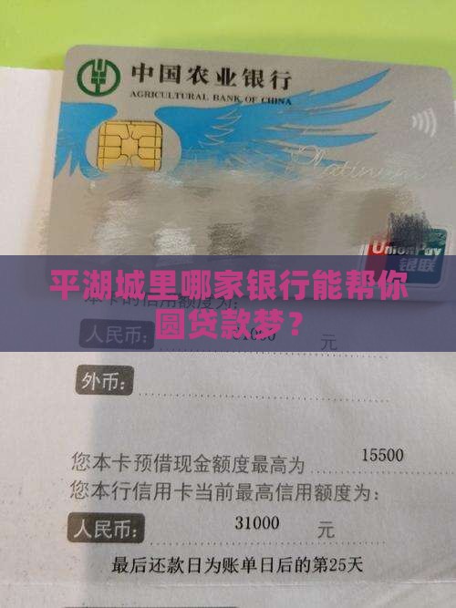平湖哪家银行可以贷款