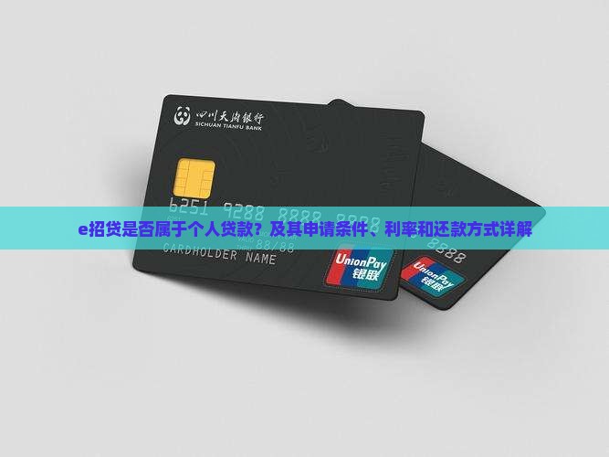 e招贷算个人贷款吗