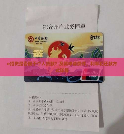 e招贷算个人贷款吗