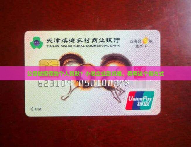 公司做担保的个人贷款