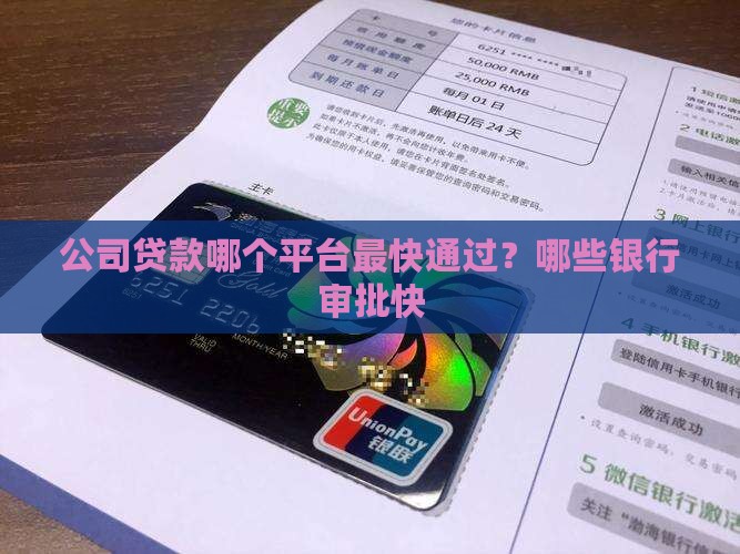 公司贷款哪个平台最快通过
