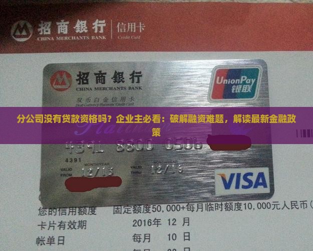 分公司没有贷款资格吗