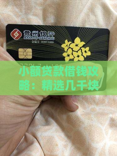 小额贷款几千块在哪借钱