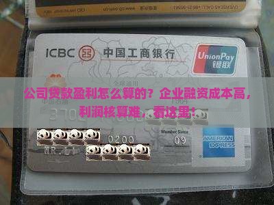 公司贷款盈利怎么算的
