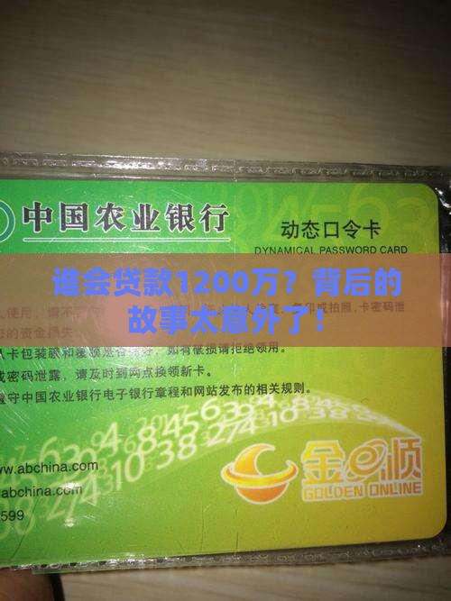 贷款1200万的银行