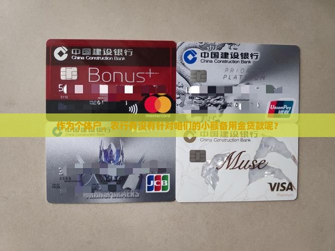 农行有备用金贷款吗